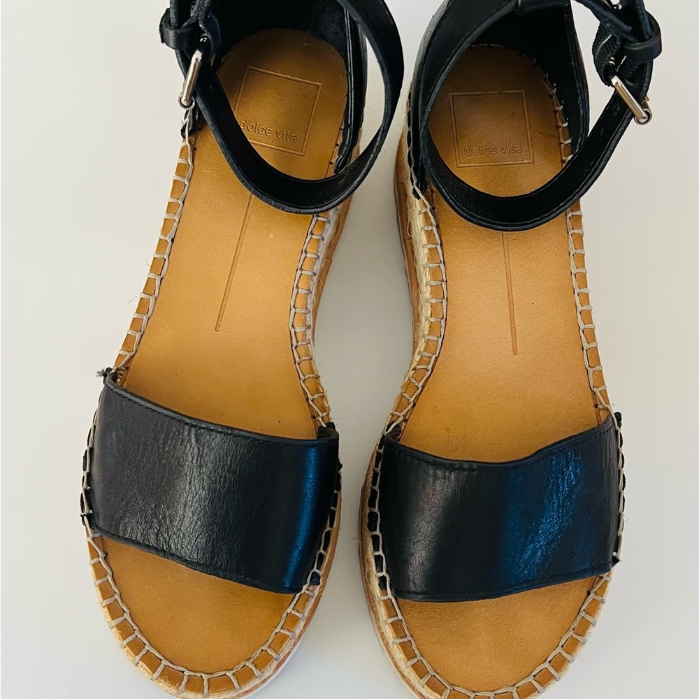 Dolce Vita Black Espadrille Sandals